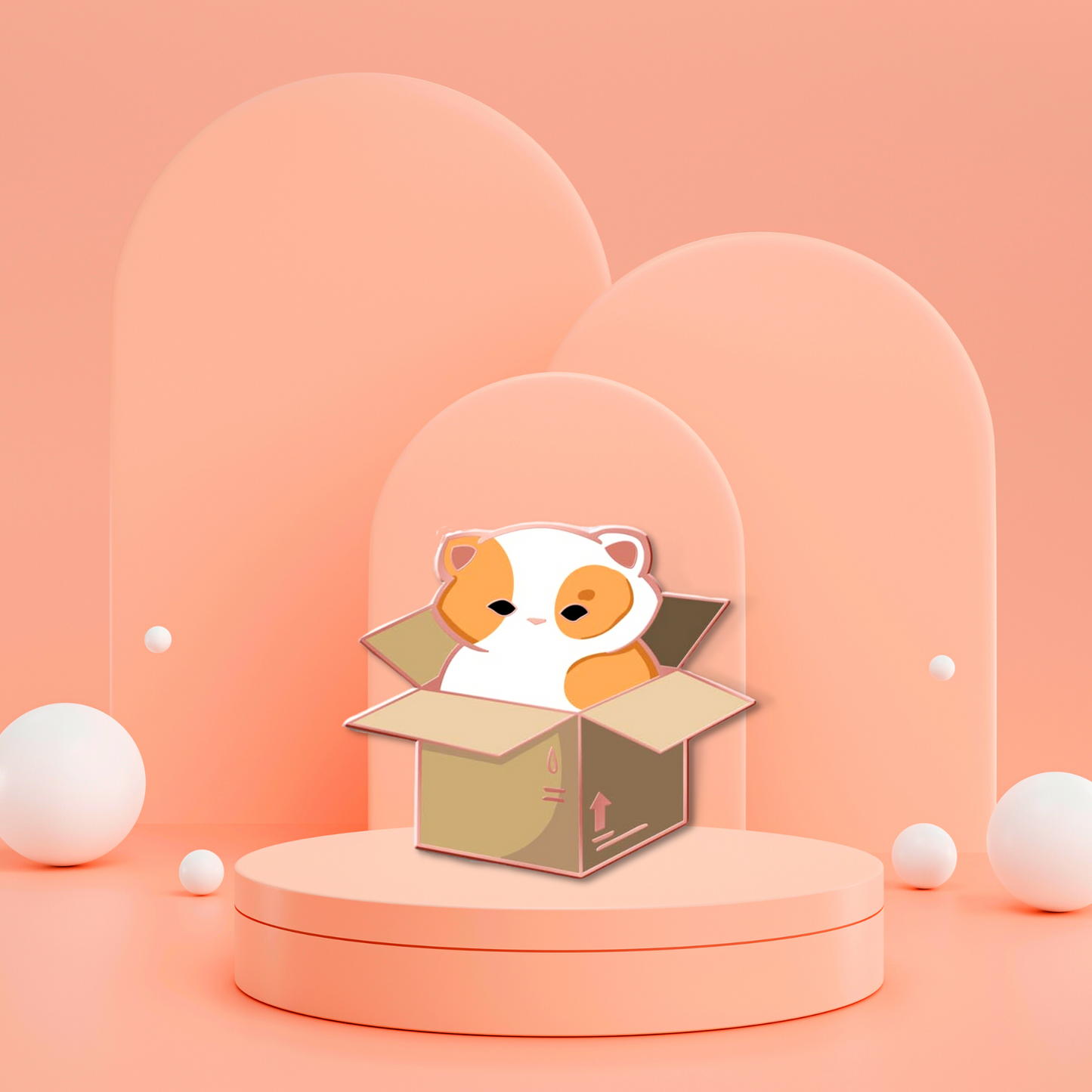 Box Kitty - Enamel Pin